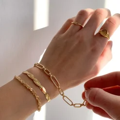 Armbånd i forgyldt sølv x 6,3 mm