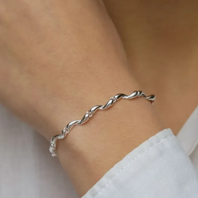Armbånd i sølv x 4,3 mm