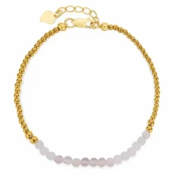 Armbånd med ametyst og hematite