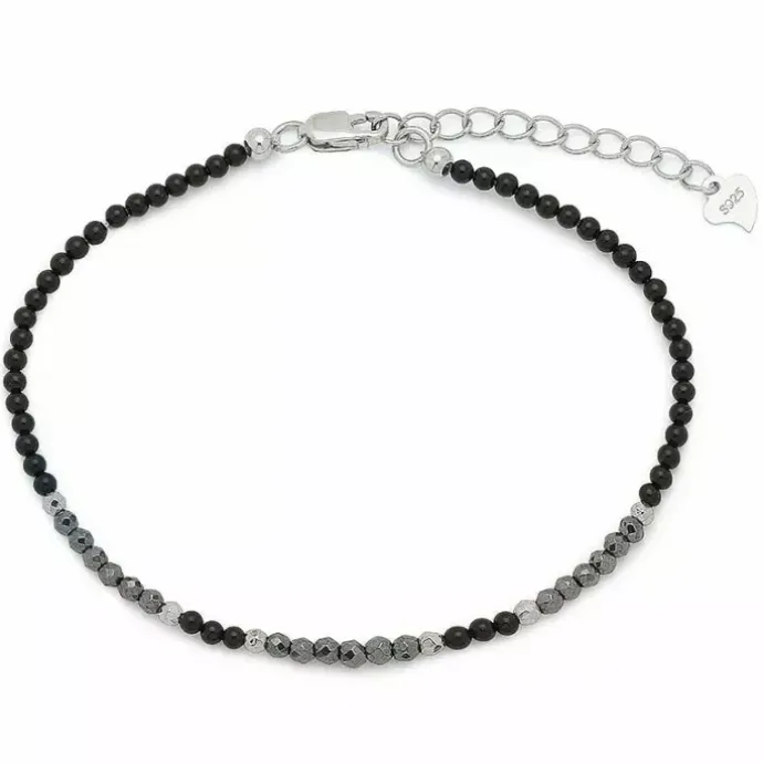 Armbånd med onyks og hematite.