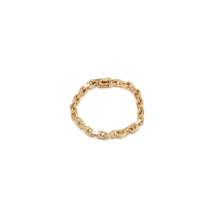 BNH Anker facet armbånd i 8 karat guld 18,5 cm x 6,0 mm