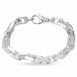 BNH Anker facet armbånd i sølv 17 cm x 7,8 mm