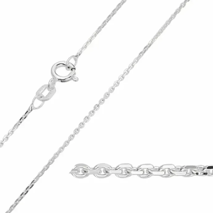 BNH Anker facet armbånd i sølv 18,5 cm x 1,1 mm