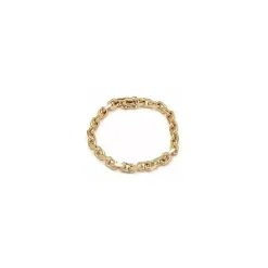 BNH Anker facet armbånd i 8 karat guld 18,5 cm x 5,0 mm