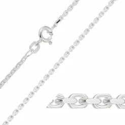 BNH Anker facet armbånd i sølv 17 cm x 1,7 mm