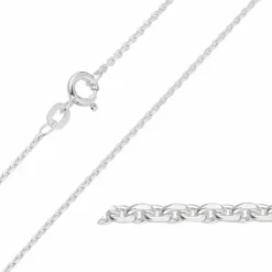 BNH Anker facet armbånd i sølv 18,5 cm x 1,3 mm