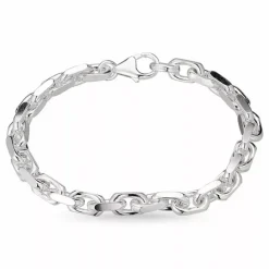BNH Anker facet armbånd i sølv 21 cm x 6,5 mm