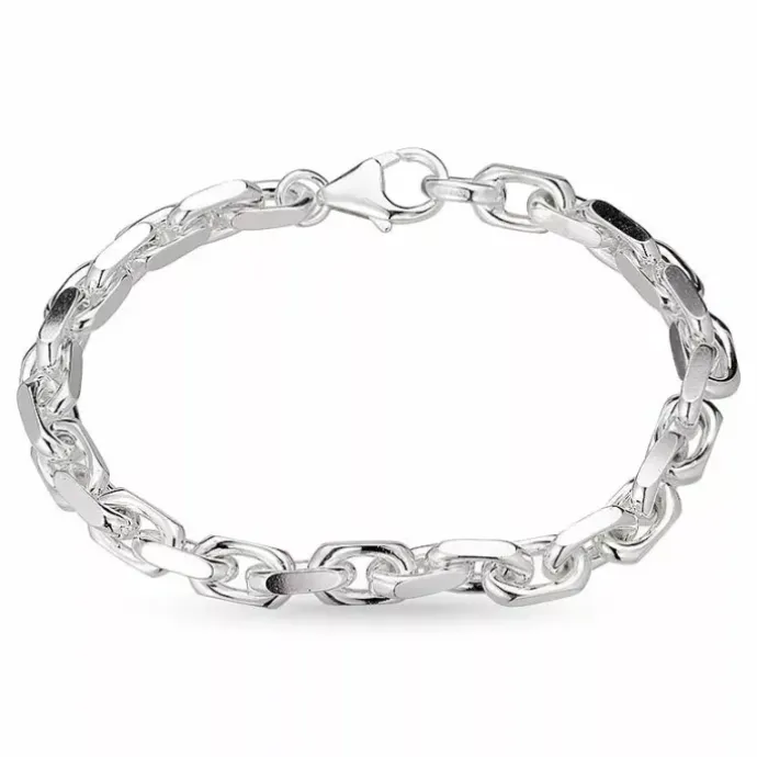 BNH Anker facet armbånd i sølv 21 cm x 6,5 mm