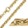 BNH Anker facet armbånd i 14 karat guld 23 cm x 4,5 mm