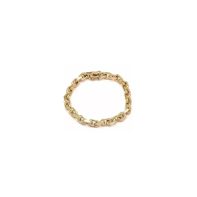 BNH Anker facet armbånd i 8 karat guld 21 cm x 5,0 mm