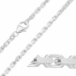 BNH Anker facet armbånd i sølv 17 cm x 2,1 mm