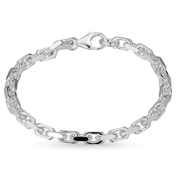 BNH Anker facet armbånd i sølv 17 cm x 5,7 mm