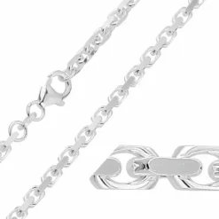 BNH Anker facet armbånd i sølv 17 cm x 2,6 mm