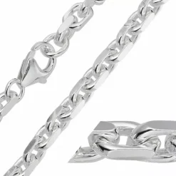 Bnh anker facet armbånd i sølv 21 cm x 5,3 mm