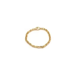BNH Anker facet armbånd i 14 karat guld 18,5 cm x 5,0 mm