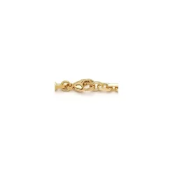 BNH Anker facet armbånd i 14 karat guld 18,5 cm x 5,0 mm