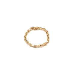 BNH Anker facet armbånd i 14 karat guld 18,5 cm x 6,0 mm