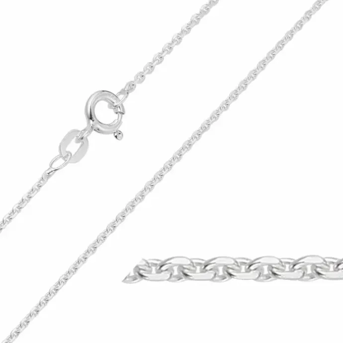 BNH Anker facet armbånd i sølv 17 cm x 1,3 mm