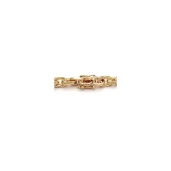 BNH Anker facet armbånd i 14 karat guld 18,5 cm x 7,0 mm