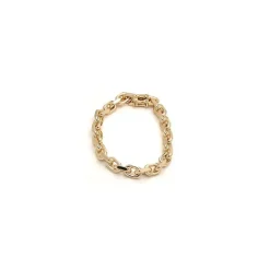 BNH Anker facet armbånd i 8 karat guld 18,5 cm x 7,5 mm