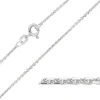 BNH Anker facet armbånd i 14 karat hvidguld 18,5 cm x 1,3 mm