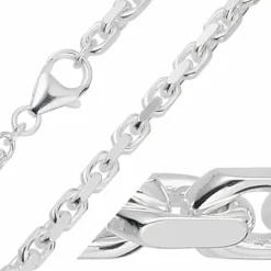 BNH Anker facet armbånd i sølv 17 cm x 4,0 mm