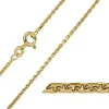 BNH Anker facet halskæde i 8 karat guld 60 cm x 1,4 mm