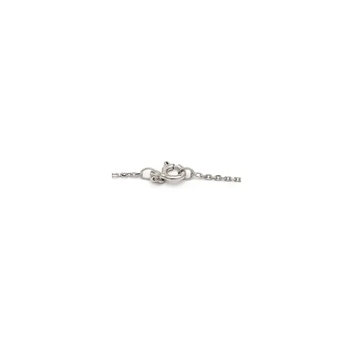 BNH Anker facet halskæde i 14 karat hvidguld 80 cm x 1,3 mm