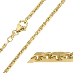 BNH Anker facet halskæde i 8 karat guld 55 cm x 2,0 mm