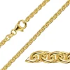 BNH anker rund armbånd i 14 karat guld 17 cm x 2,7 mm