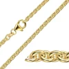 BNH anker rund armbånd i 14 karat guld 21 cm x 4,7 mm