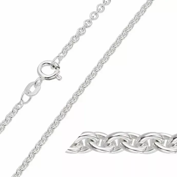 BNH anker rund armbånd i sølv 21 cm x 2,3 mm