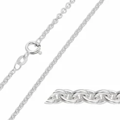 BNH anker rund armbånd i sølv 17 cm x 2,3 mm