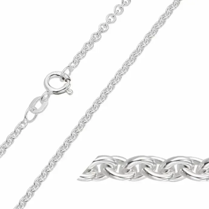 BNH anker rund armbånd i sølv 17 cm x 2,3 mm