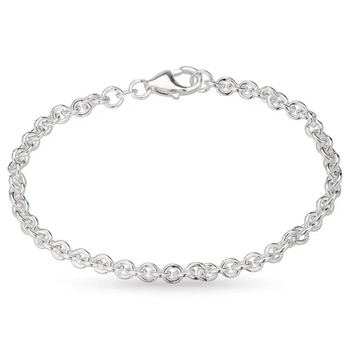 BNH anker rund armbånd i sølv 17 cm x 4,0 mm