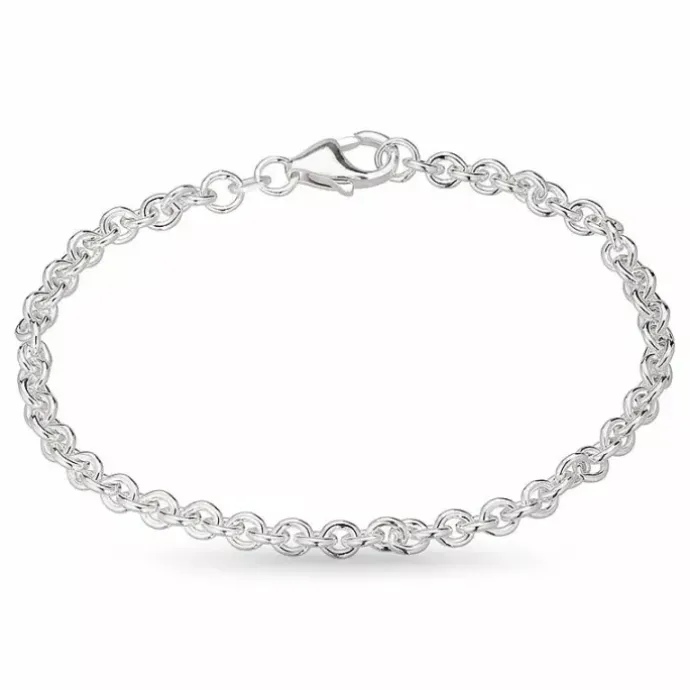 BNH anker rund armbånd i sølv 18,5 cm x 4,0 mm