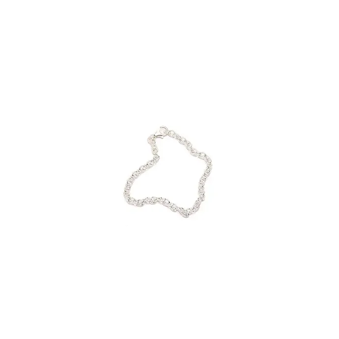 BNH anker rund armbånd i sølv 21 cm x 4,0 mm