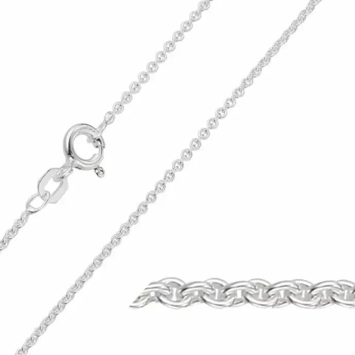 BNH anker rund armbånd i sølv 21 cm x 1,5 mm