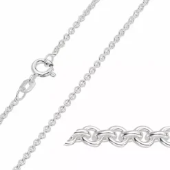 BNH anker rund armbånd i sølv 21 cm x 1,9 mm