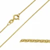 BNH anker rund halskæde i 14 karat guld 50 cm x 1,2 mm