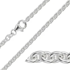 BNH anker rund halskæde i sølv 55 cm x 2,9 mm