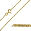 BNH anker rund halskæde i forgyldt sølv 45 cm x 1,5 mm