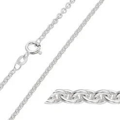BNH anker rund halskæde i sølv 42 cm x 2,0 mm