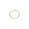 BNH bismarkarmbånd i 14 karat guld 18,5 cm x 3,5 mm