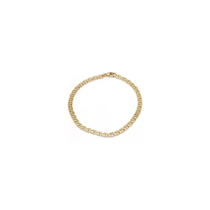 BNH bismarkarmbånd i 14 karat guld 18,5 cm x 3,5 mm