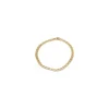 BNH bismarkarmbånd i 14 karat guld 17 cm x 3,5 mm