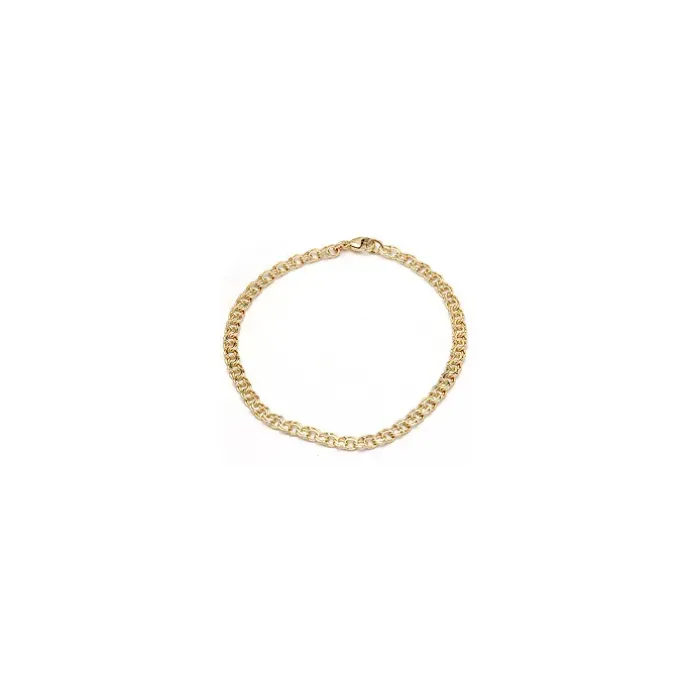 BNH bismarkarmbånd i 14 karat guld 17 cm x 3,5 mm