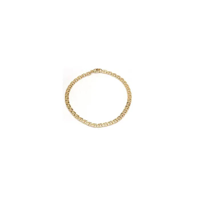BNH bismarkarmbånd i 8 karat guld 17 cm x 3,5 mm