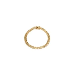 BNH bismarkarmbånd i 14 karat guld 17 cm x 4,5 mm