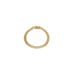 BNH bismarkarmbånd i 14 karat guld 18,5 cm x 4,5 mm